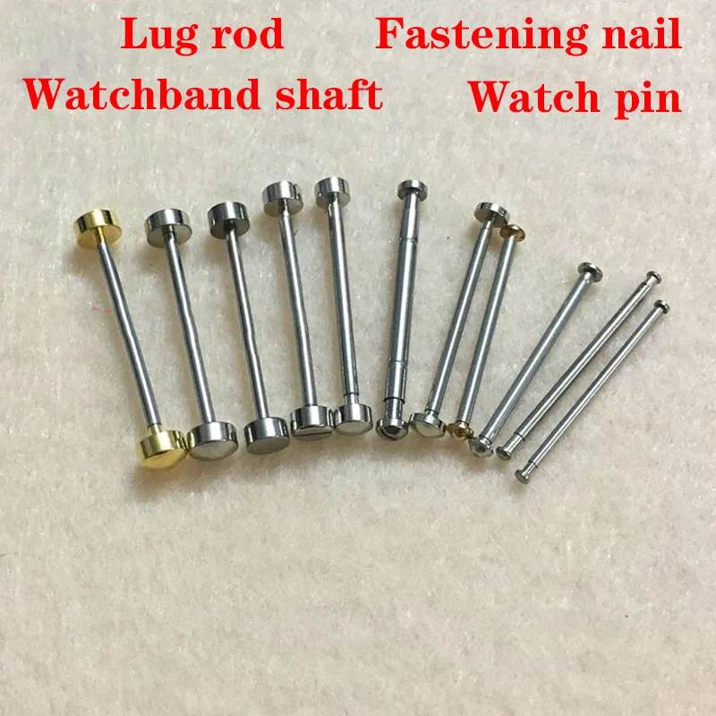 Watch Fixed Shaft Watchband Buckle Nail Raw Ear Rod Hand Skin Belt Steel With Ear Rod Watch Column Accessories