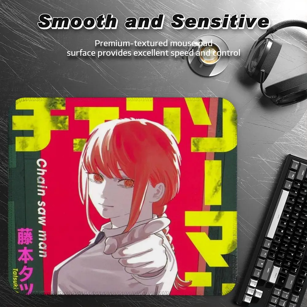 

Mouse Pad SKY Small Desk Pad Mouse Boy Gift for Play games Keyboard Wireless Desktop Computer Coasters C-Chainsaw man