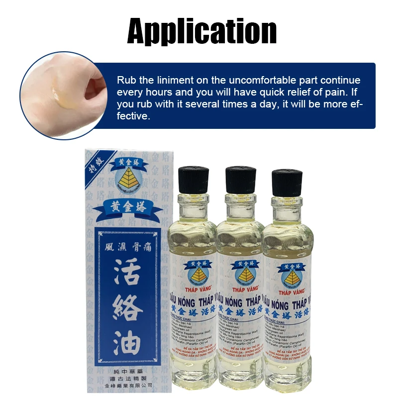 CH 18ml Body Massage Analgesics Liquid Effective Relieve Joints Leg Bone Muscle Pains Dressing Promoting Blood Circulation Oill