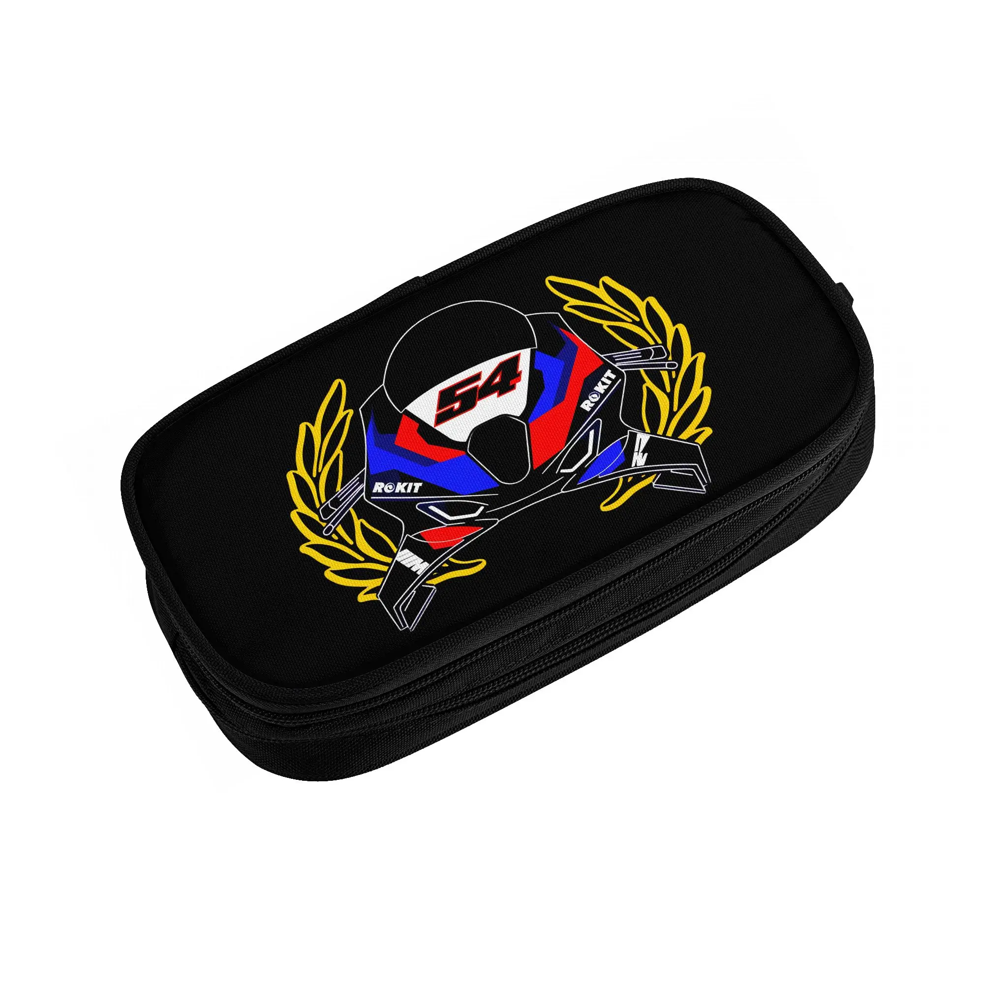 Turkish Motorcycle Toprak Razgatlioglu 54  Kawaii Pencil Cases Girl Boy Big Capacity  Pencil Box Students Stationery