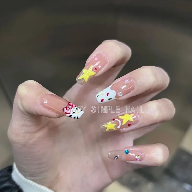 أنيمي الكرتون سانريو ملصقات الأظافر الكرتون لطيف مرحبا كيتي ملصقات دفتر الهاتف المحمول قذيفة كوب ماء الكمبيوتر الديكور