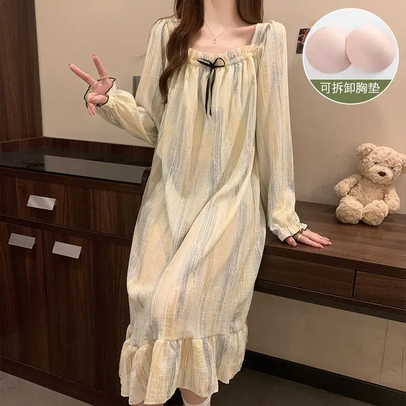 Women's Large Size Slim Dormitory Student Korean Version Casual Over Knees Can Wear Home Clothes Outside XQ185