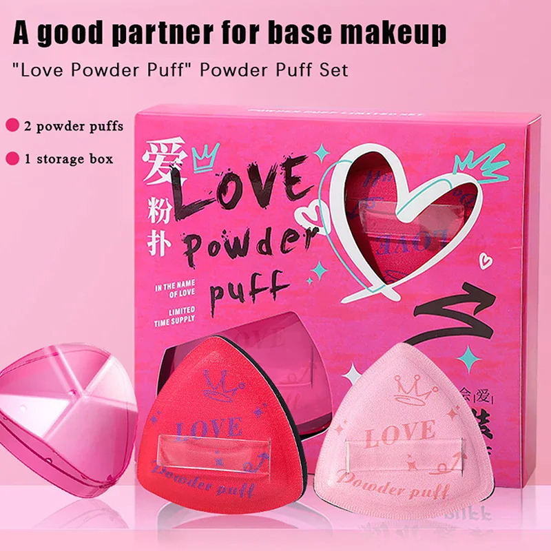 3 unids/set esponja para base de maquillaje esponja Triangular cojín húmedo seco doble uso suave de alta calidad Puff herramienta aplicadora de cosméticos