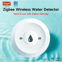 Tuya ZigBee Smart Water Sensor Leak Detector Flood Water Leakage Alarm Smart Life Control Work With Zigbee Gateway
