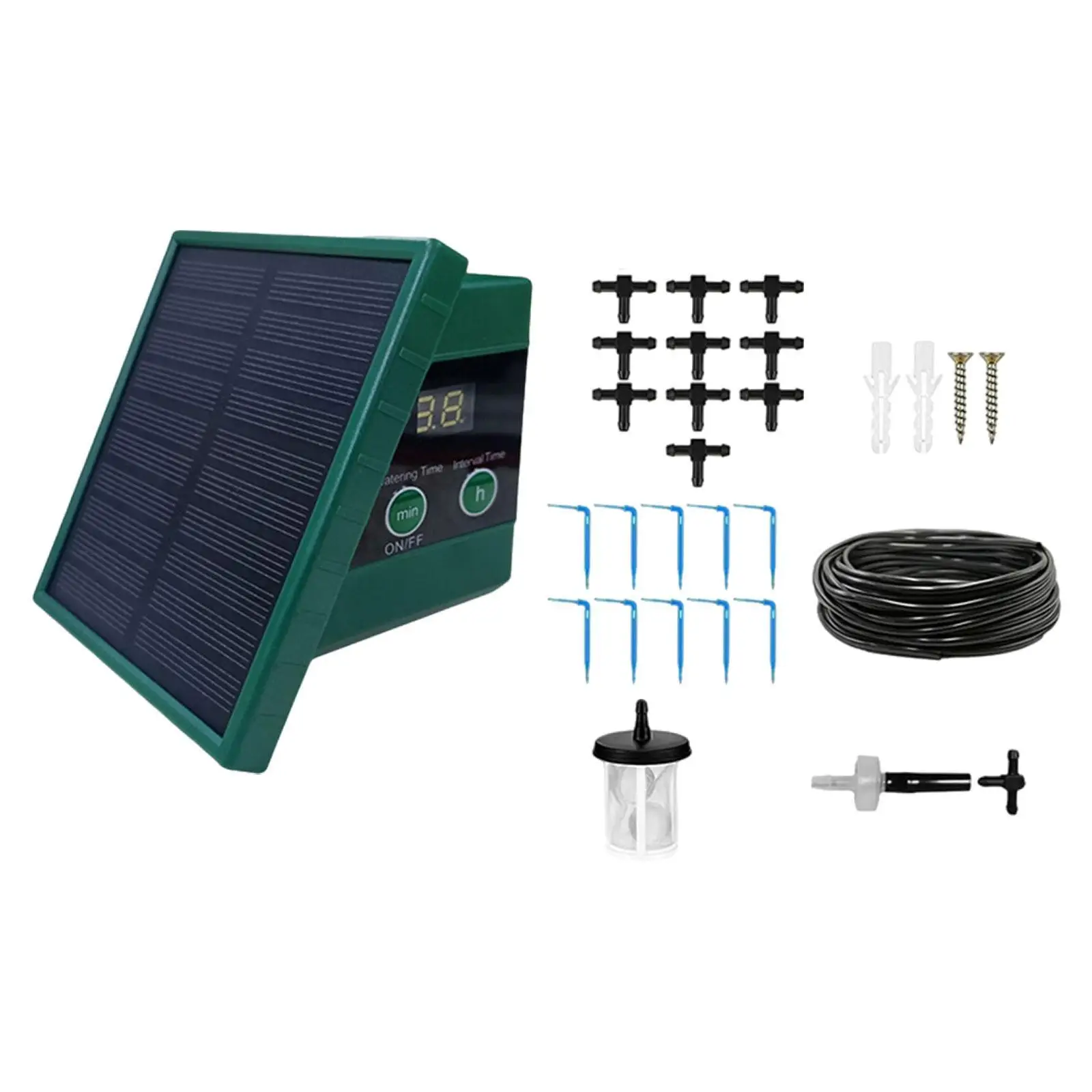 Automatic Watering System Anti Siphoning Solar Drip Irrigation System Kit for Outdoor Garden Balcony Potted Plants Houseplant