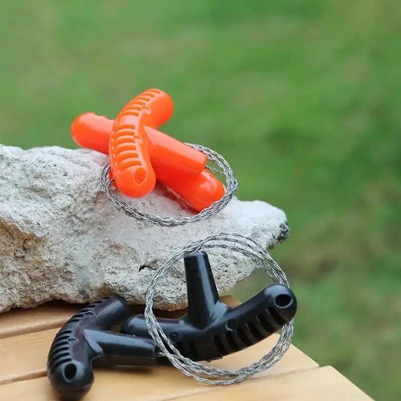 في الهواء الطلق دليل اليد أسلاك الفولاذ المنشار سلسلة اليد قاطع المنشار المحمولة السفر التخييم معدات الطوارئ مجموعات أسلاك الفولاذ أدوات البقاء على قيد الحياة