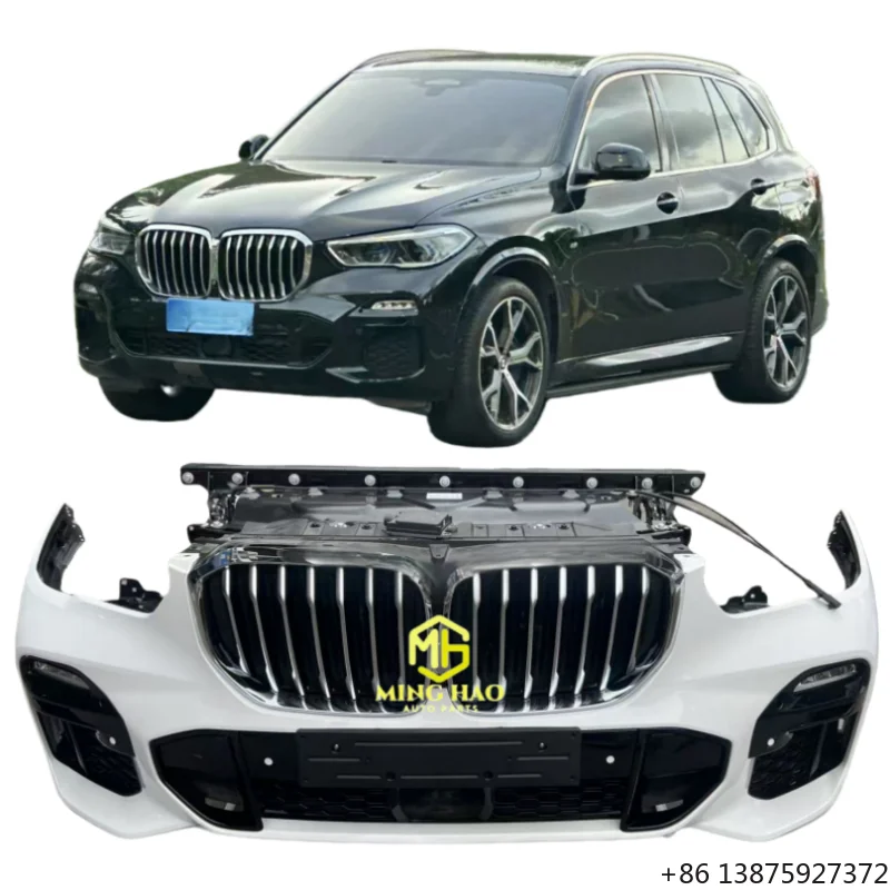 

The front bumper fog lights, radar, grille, radiator and engine hood, door panels, side mirror windshields of the for X5 G05