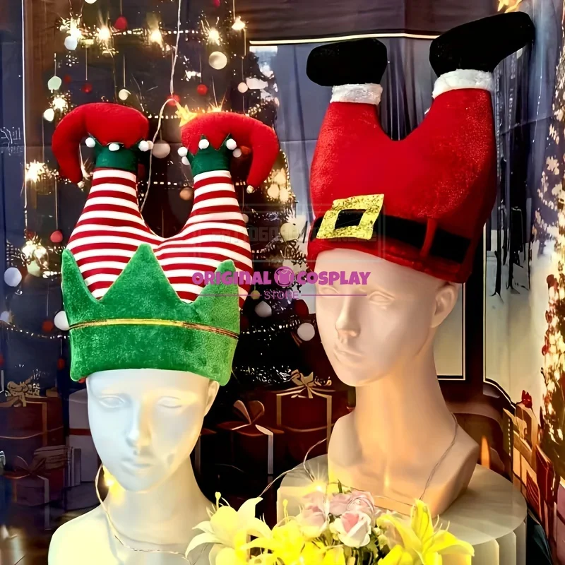 크리스마스 테마 모자, 엘프 모양 모자와 산타클로스 모양 모자 등 크리스마스 기간 착용에 적합