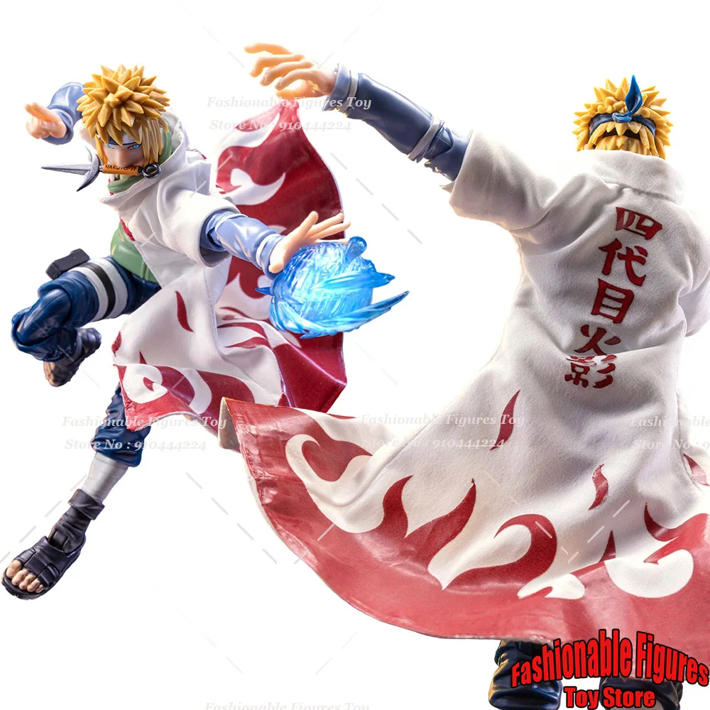 SHF 1/12 - Abrigo de Soldado Namikaze Minato, Cuarto Hokage, Chaqueta Cortavientos de Naruto con Alambre de Hierro, Compatible con Figuras de Acción de 6 Pulgadas