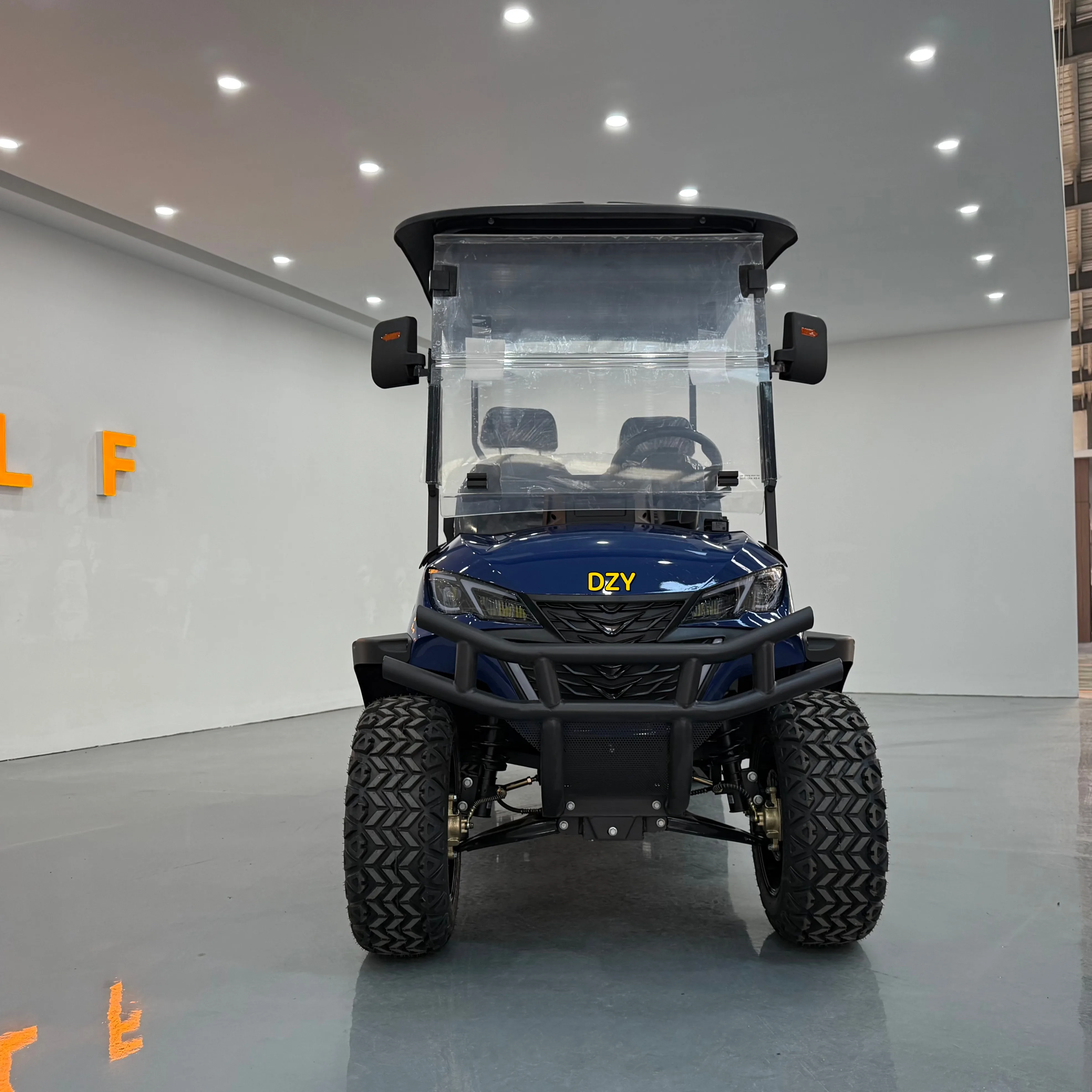 New Product Luxury Heavy Duty 2 Seats Electric Golf Scooter Cart Club Car with Big Whee solar golf cart 2 seats golf cart