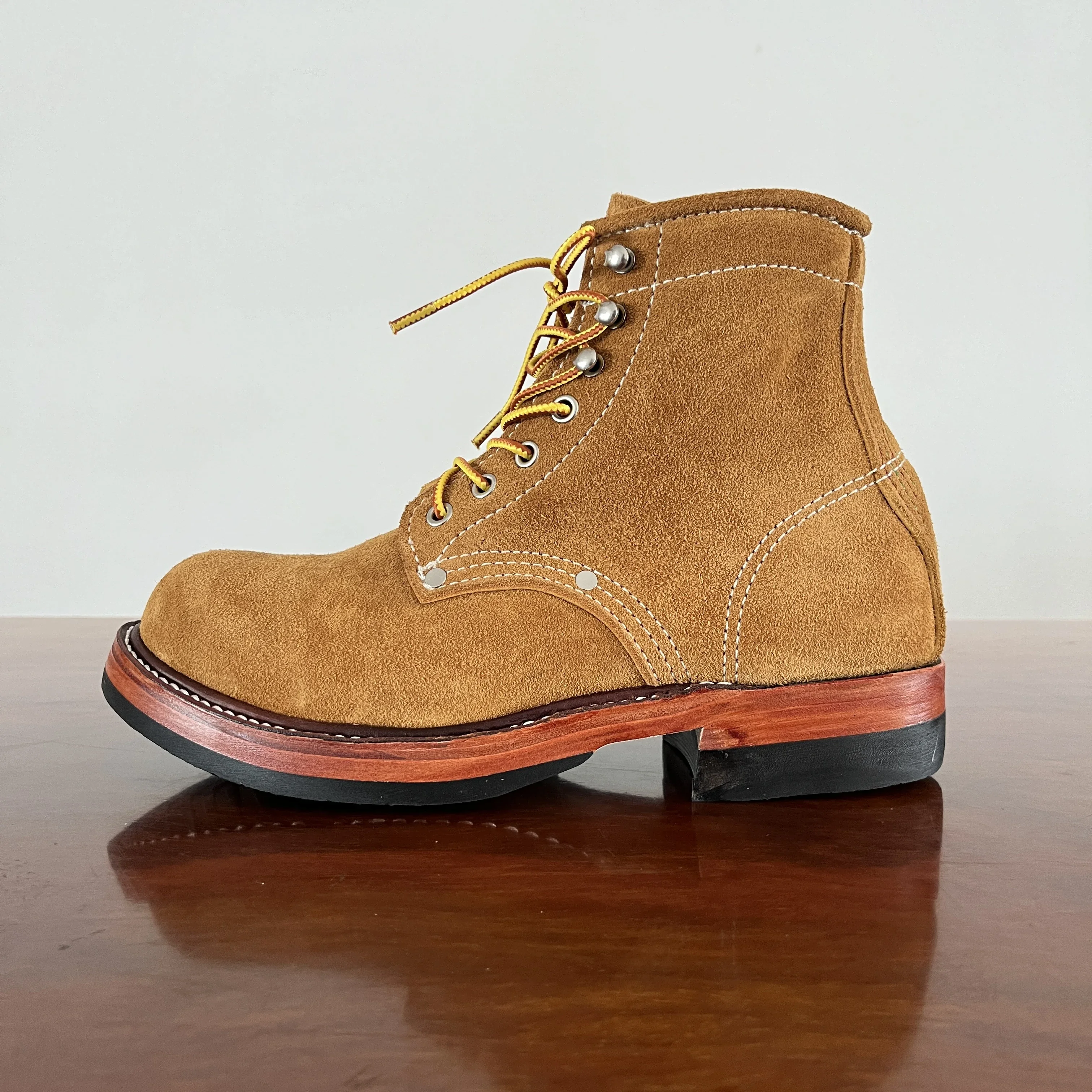 F460 RockCanRoll Super Quality Size 35-52 Handmade Goodyear Welted Durable Italian Cowhide Boot Footwear