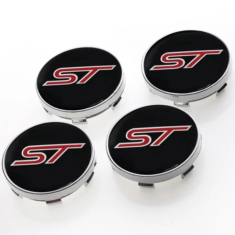 4pcs 60mm Car Wheel Center Hub Caps Protector Decorations Car Accessories For Ford ST FOCUS 2 Fiesta MK2 MK3 MK4 Car Accessories