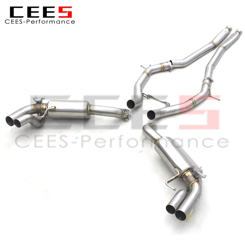 CEES Catback Exhaust System For Mercedes-Benz S63 AMG S550 COUPE 2012-2019 Racing Exhaust Pipe Muffler Stainless Steel Exhaust