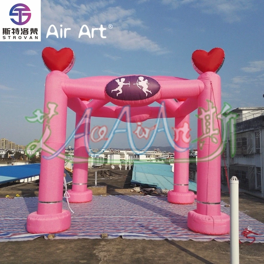

STLF Pink Tent Inflatable Fairy Tale for Wedding Party, & Event Decorations, Adorable Inflatable Wedding Tent