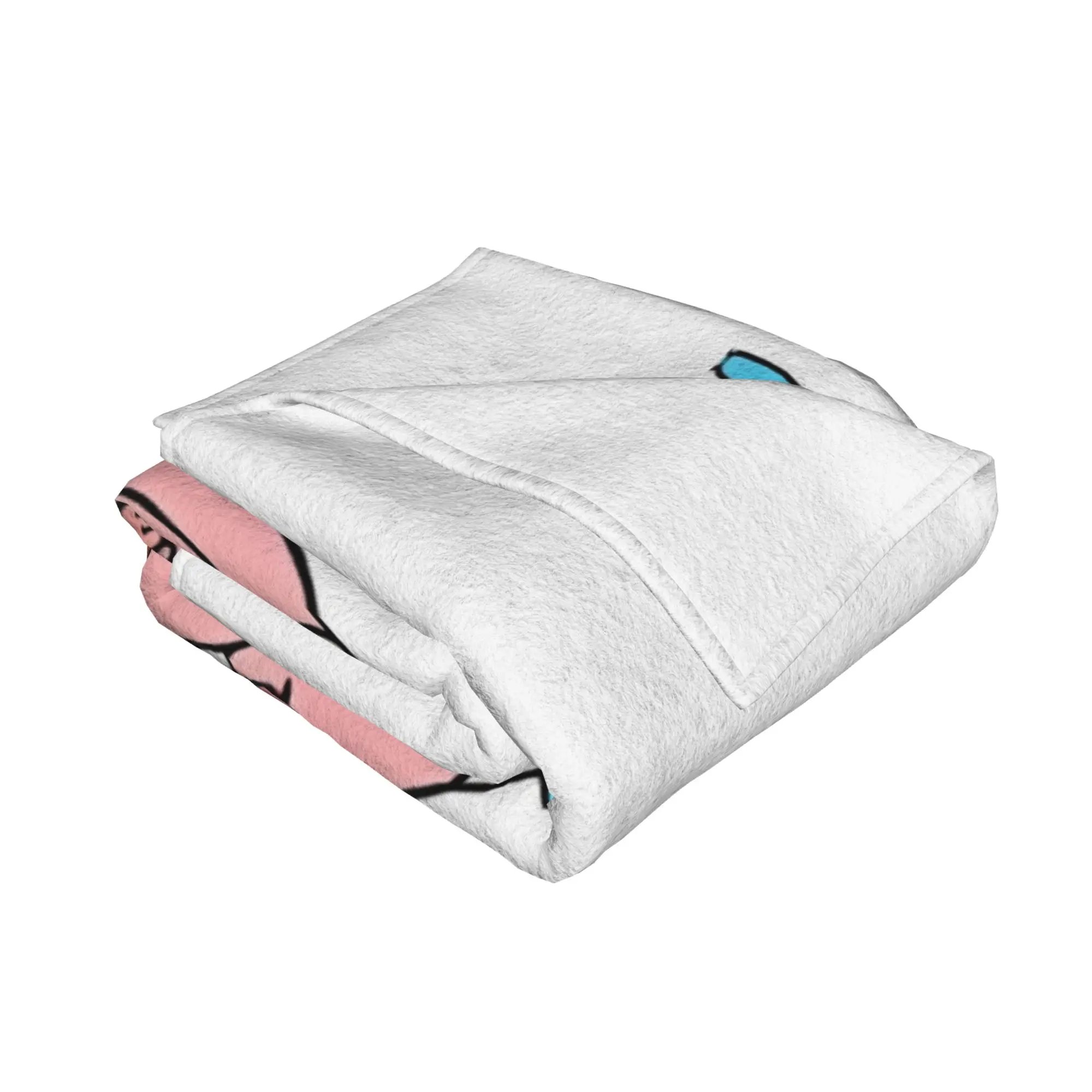 1PC home Cutecore white graphic tThe Amazing World of Gumball Blanket Super Cosy Plush Home Living Room Sofa halloween