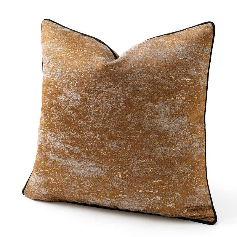 Modern Caso Almofada de Luxo, Brown Pillow Cover para Sofá Cadeira e Decorações Home, Enchimento Decorativo, Cadeira e Sofá, 45x45, 50x50