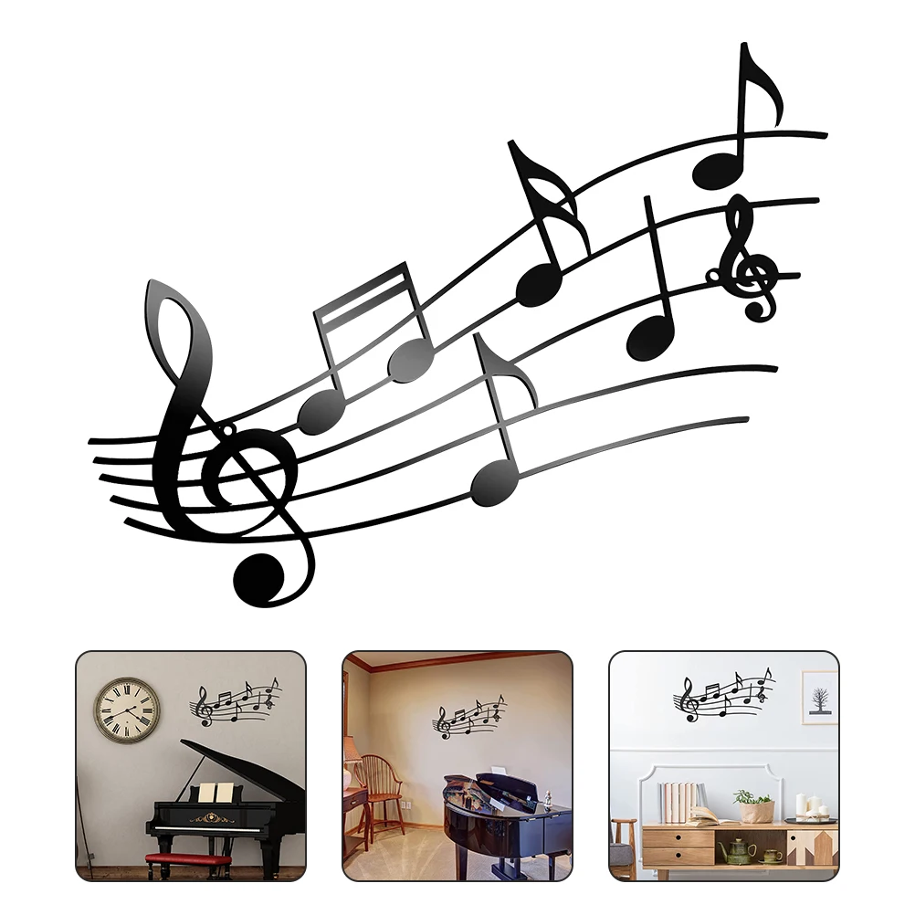

Musical Note Hanging Iron Ornament Home Decoration Gift For Family Friends Decor Backdrop Wall Ornament