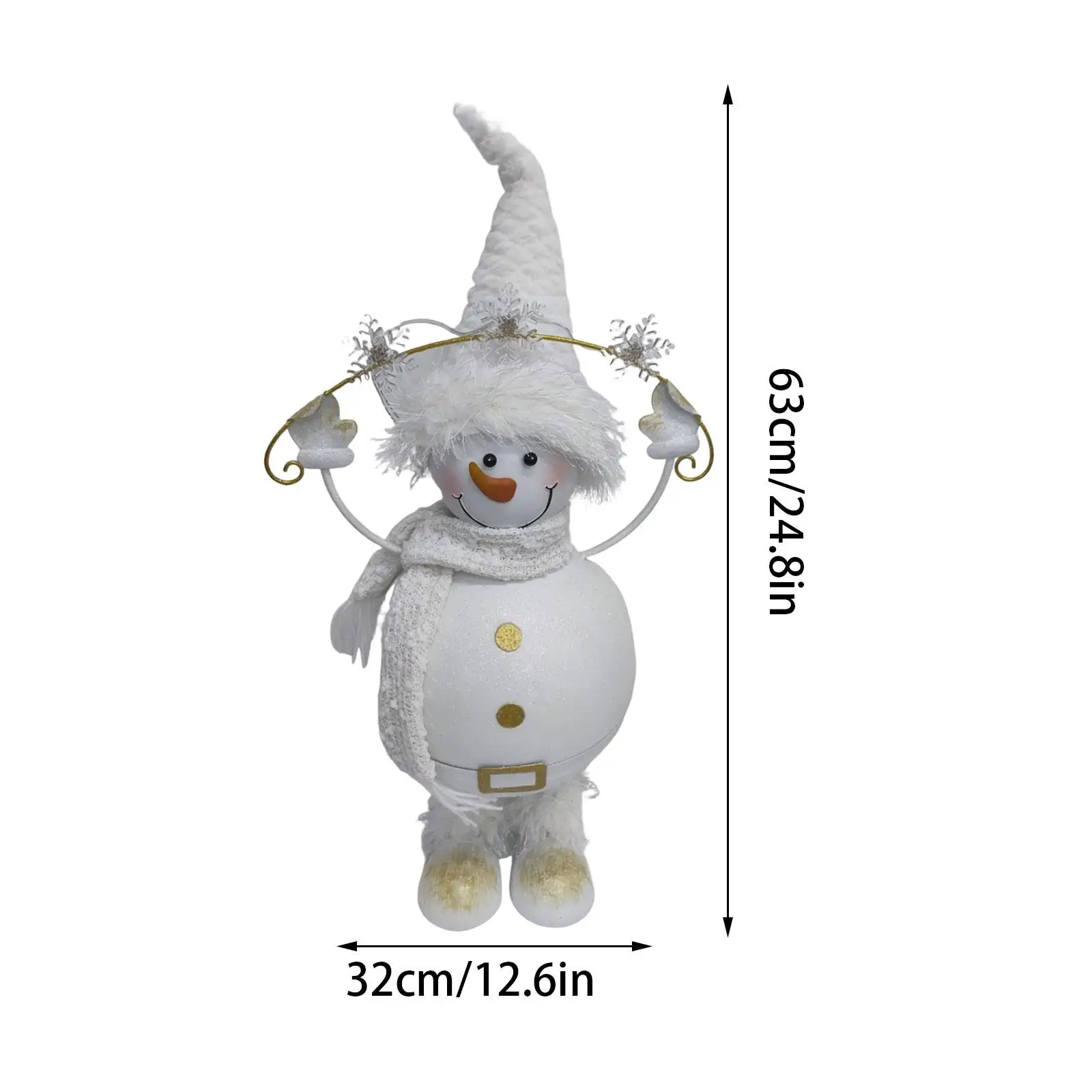 تمثال رجل الثلج لعيد الميلاد هدية مثالية تصميم إبداعي ديكور منزلي ديكور حفلات للمدخل الخارجي وغرفة المعيشة والشرفة الداخلية