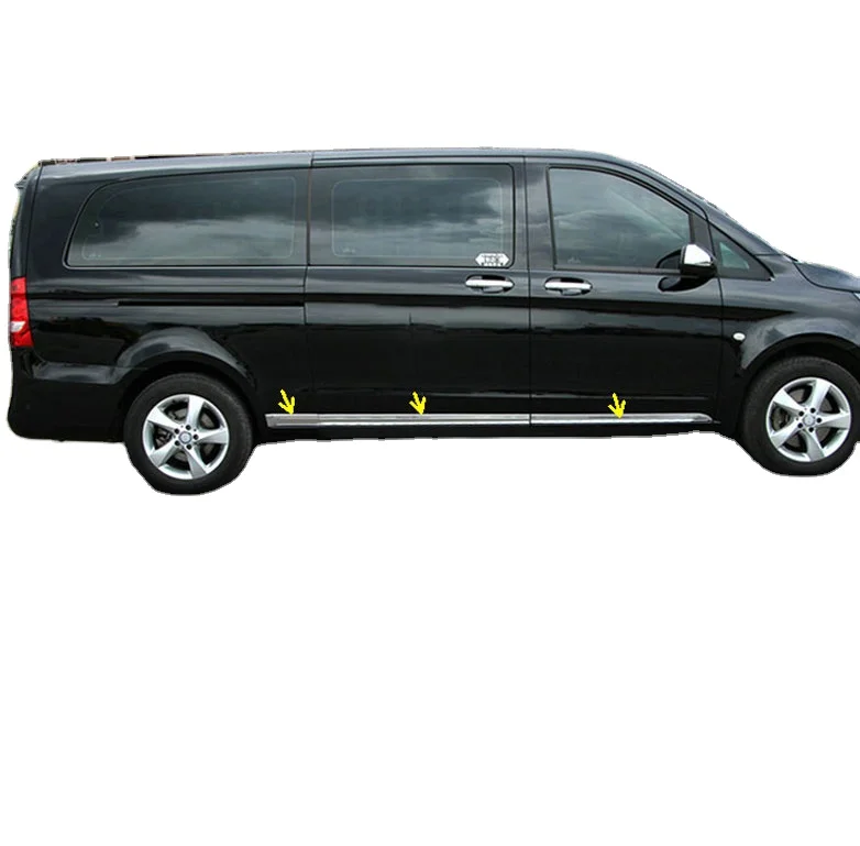 

Business van modified door bright strip stainless steel anti-scratch body trim