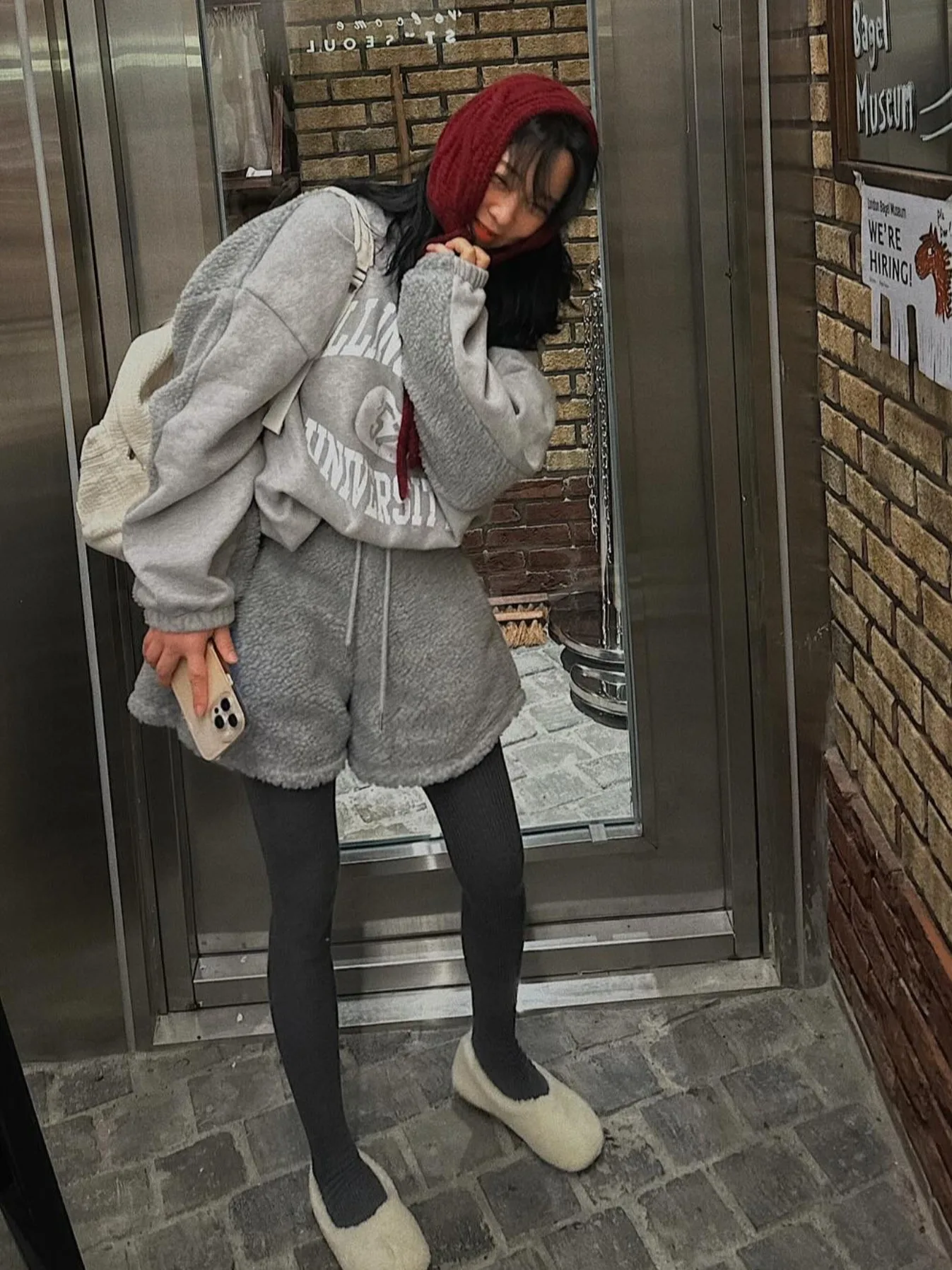 Faionable فرو الضأن المرقعة مجموعة المرأة سترة الزي ربيع الخريف الموسمية على الانترنت الحصري النقي تخفيف Sle #5