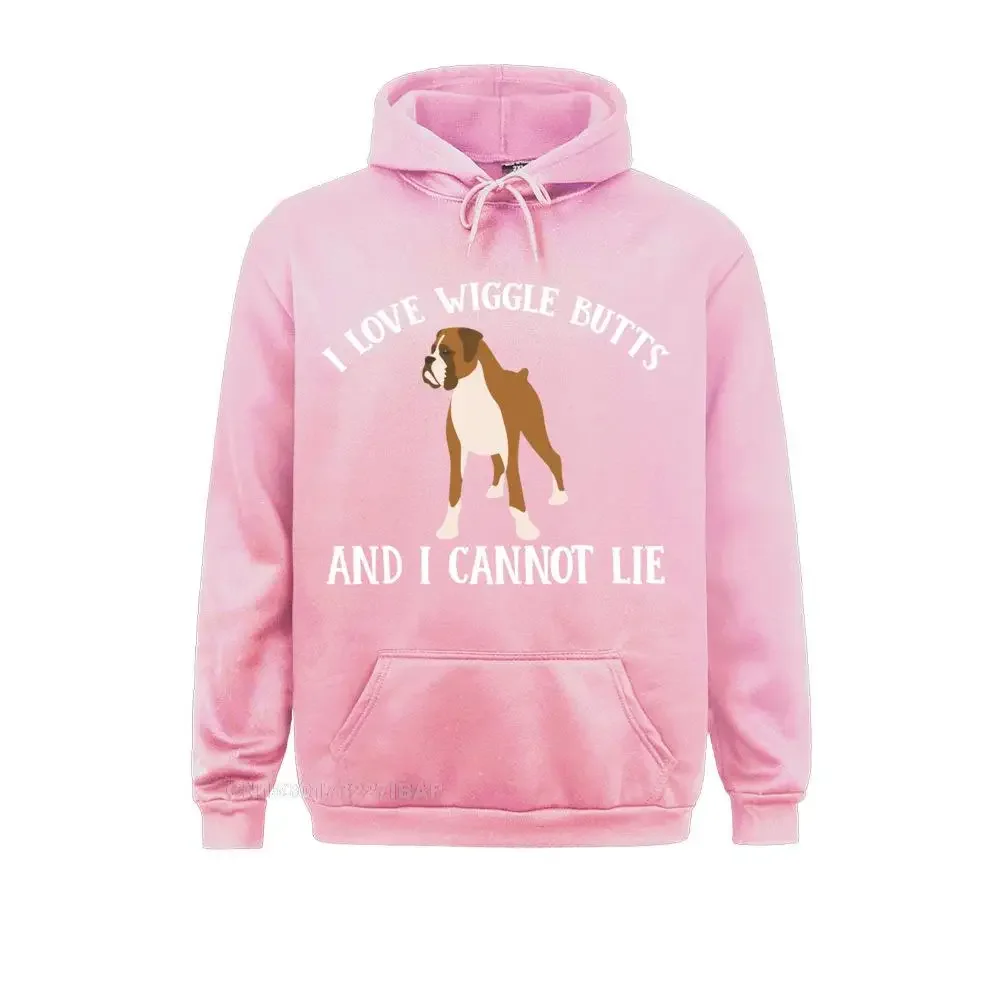 Funny I Love Boxer Wiggle Butt For Puppy Dog Owners Pullover Hoodie Special Mens Sweatshirts Manga Hoodies Unique