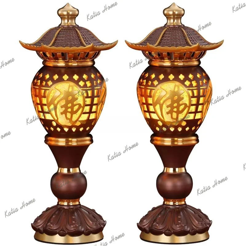 PG Guanyin Wealth God Statue for Buddha Hall, Pure Copper Alloy Ornament for Attracting Wealth and Treasures