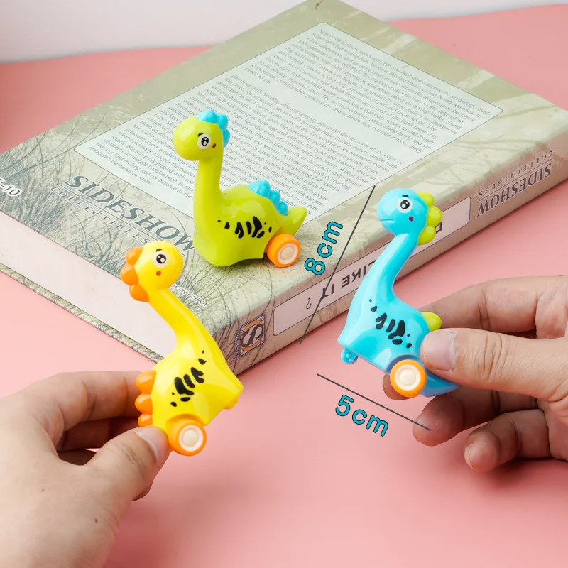 لعبة سيارة التراجع على شكل ديناصور الغابة للأطفال، هدية ألغاز بالقصور الذاتي للأولاد والبنات مناسبة لحفلات أعياد الميلاد #4