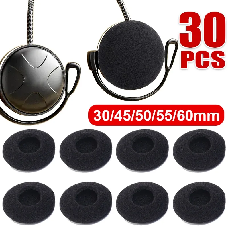 30/20/10PCS Headset Replacement Memory Foam Protective Sleeve Soft Sponge Headphone Covers Ear Cushions 35/45/50/55/60mm Eartips