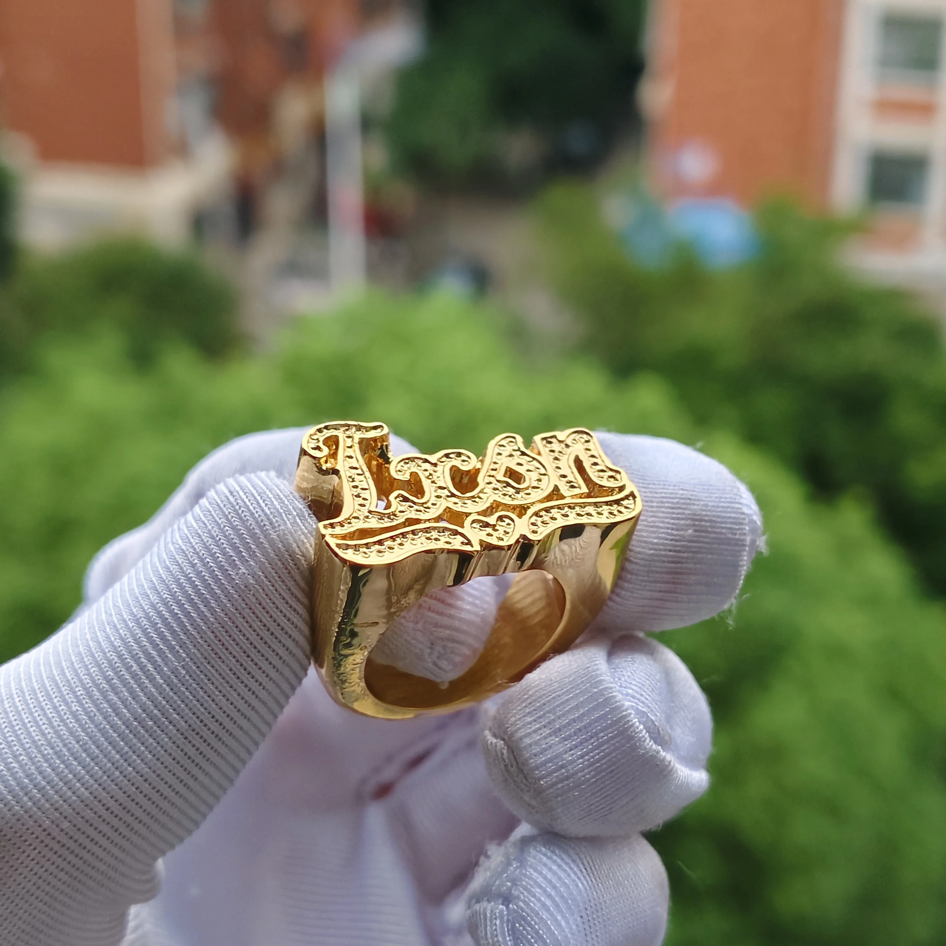 

DHQH New Wholesale Customized Name Alloy Ring Personalized Letter Alloy Ring Valentine's Day Gift For Her Factory Direct Sales