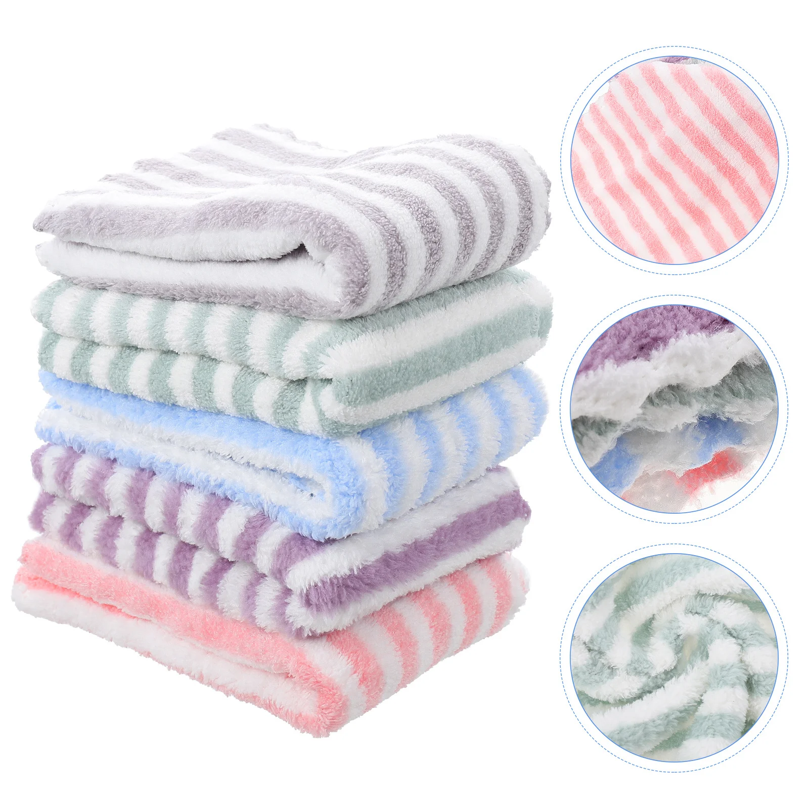 

5Pcs Guinea Pig Blanket Super Absorbent Fast Drying Bath Towels Small Pet Bedding Mat Cozy Warm Guinea Pig Accessories