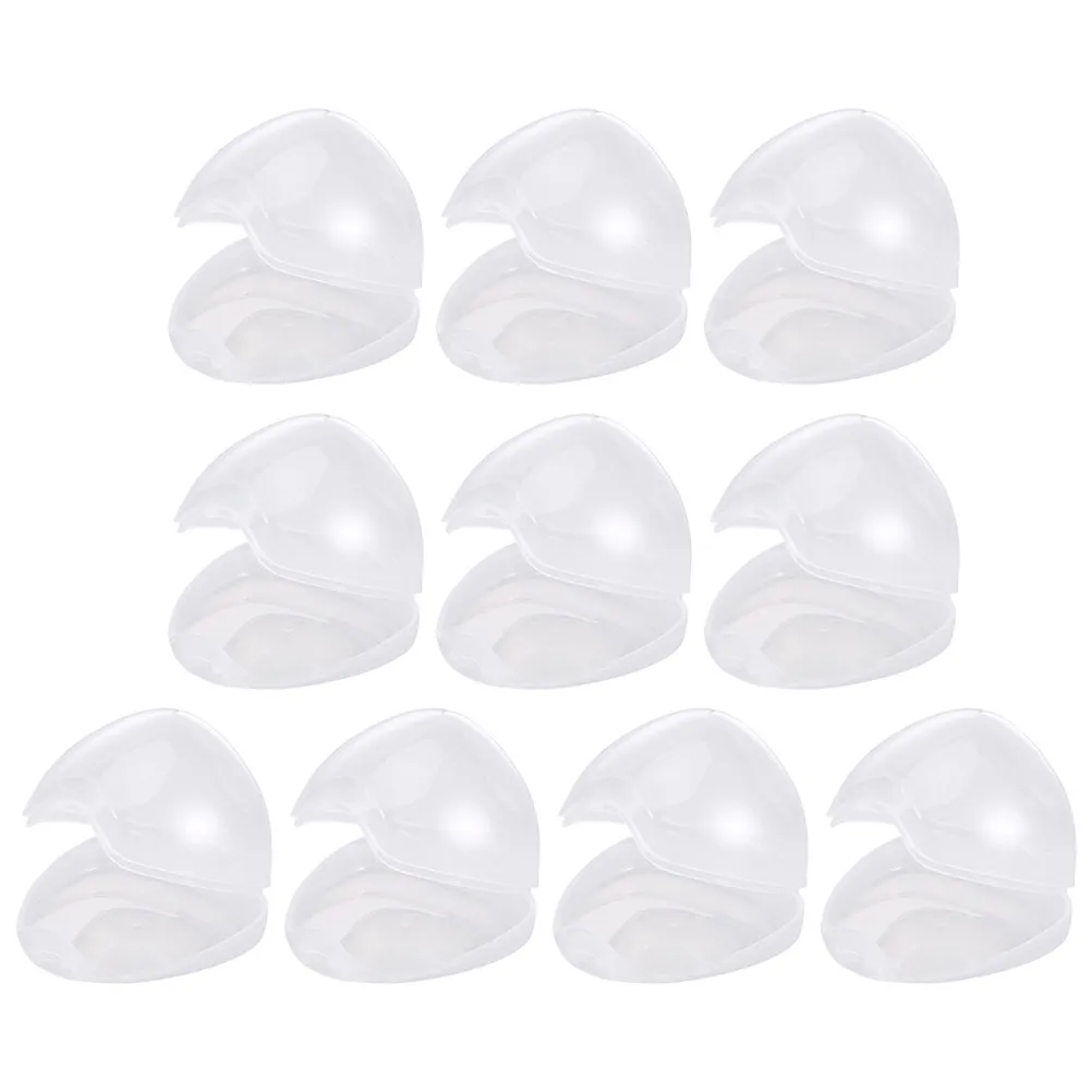 

10pcs Baby Pacifier Case Compact Portable Storage Box For Toddler Kids Molar Holder Transparent Container Travel Stroller Diaper