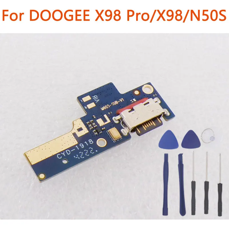 الأصلي DOOGEE X98 Pro X98 N50S USB مجلس قاعدة شحن تهمة ميناء مجلس الرئيسي FPC الكابلات المرنة ل DOOGEE X98 برو هاتف ذكي #2