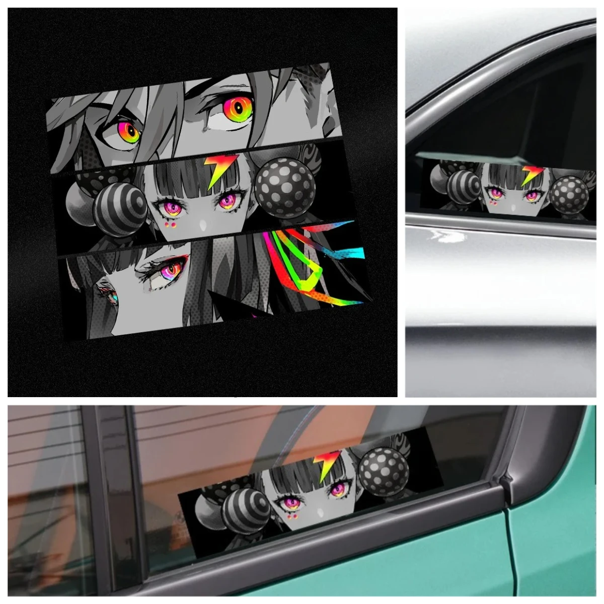 Anime JDM Girl Car Sticker Vinyl Decal Waterproof for Car Window Bumper Motorcycle Automotive Exterior Decor Stickers
