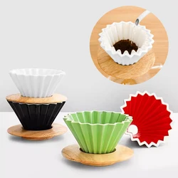 Ceramics V Shape Brewing Coffee Filter Cup V01 V02 for Pour Over Barista 60 Degree Coffee Dripper Cone Shape Drip Coffee Funnel