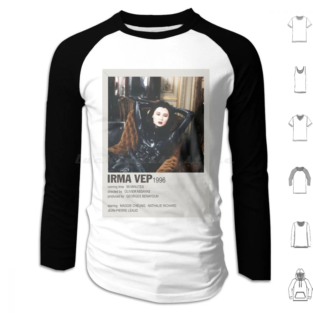 Irma Vep Old Movie Hoodie cotton Long Sleeve Maggie Cheung Asian Film French Latex Irma Vep Cinema Dominatrix Classic