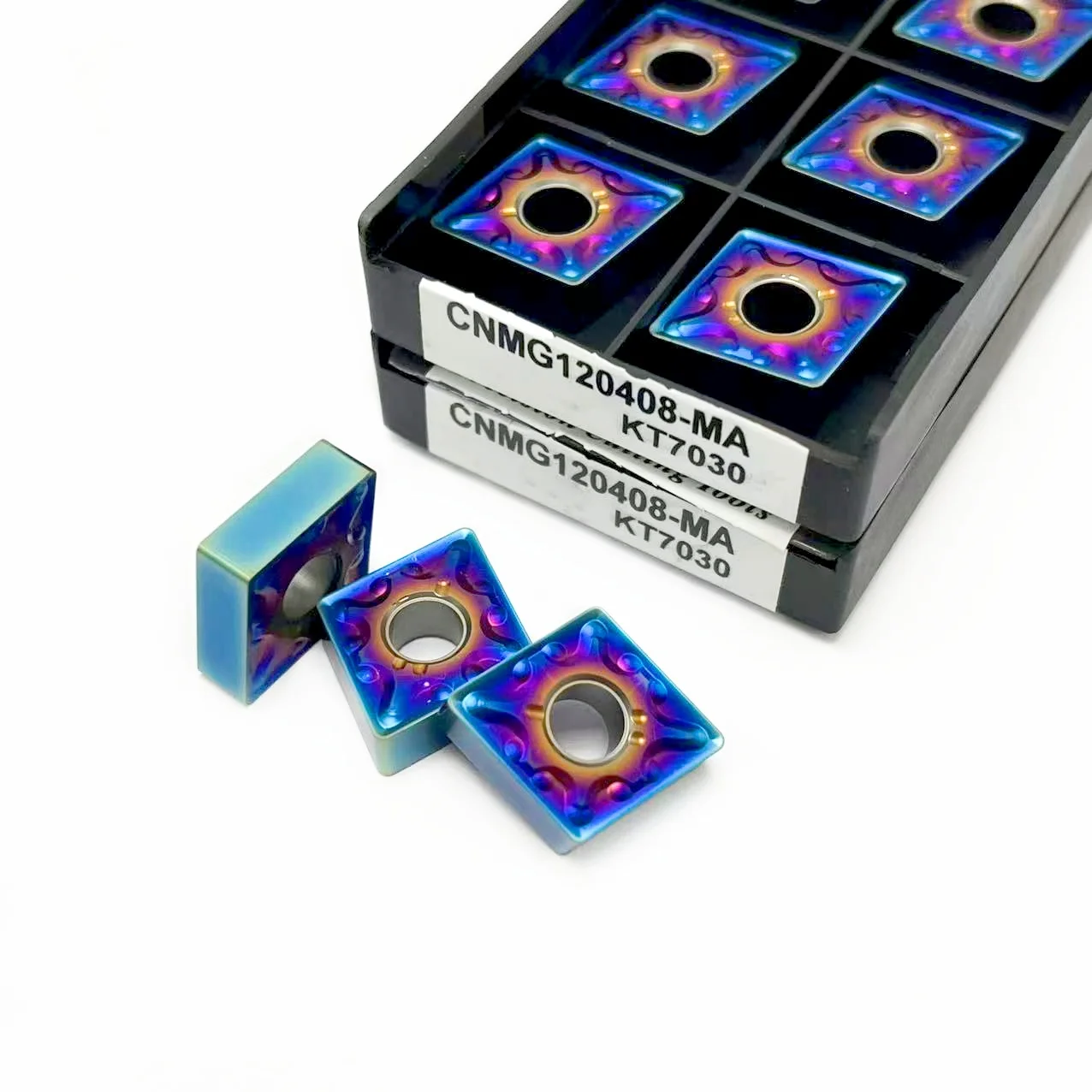 Alta qualità 10 pz CNMG120404 CNMG120408 MA KT7030 utensili per tornitura esterna inserti in metallo duro lama CNMG utensile per tornio CNC