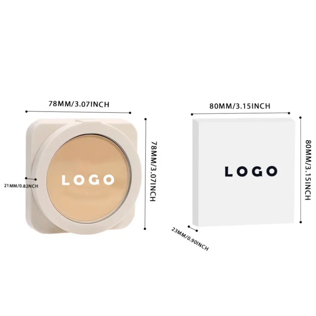 プライベートラベル 22 色防水防汗コンシーラープレストパウダーオイルコントロールスムージングナチュラルカバレッジカスタムロゴメイクアップ