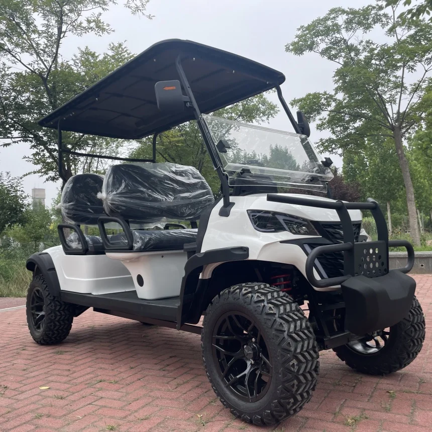 Factory Direct Sales Selling New Product 2 Seater Golf Cart Adults Solar Panels Electric Club Car New Energy Electric Golf Cart