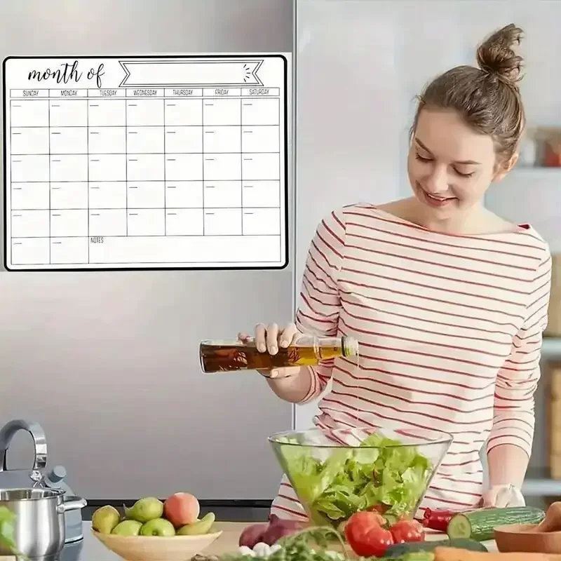 سبورة بيضاء مغناطيسية مع علامات، لوحة مسح جاف للمكتب والمدرسة والمنزل، إطار من الألومنيوم وسهل التنظيف، مثبتة على الحائط أو سطح المكتب