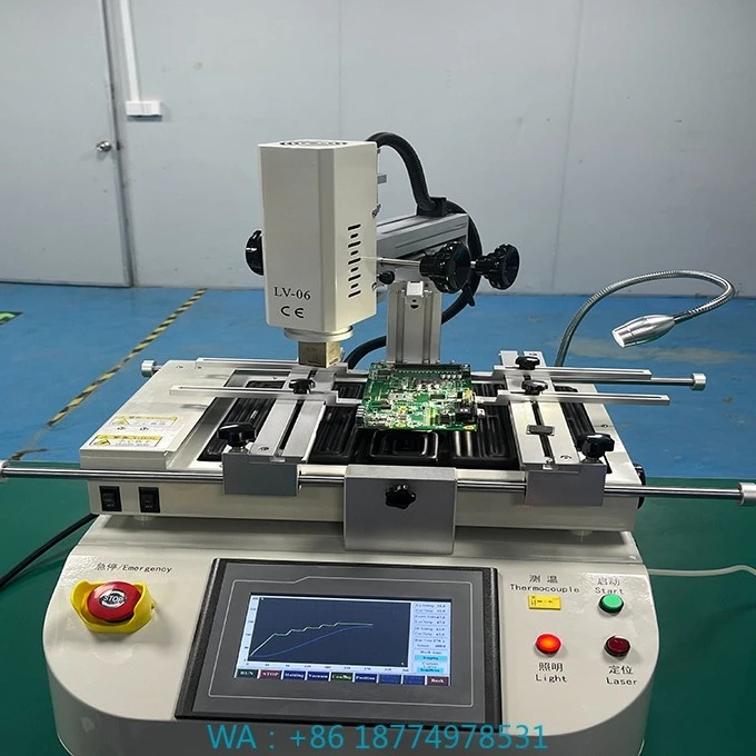 LED SMD Dual Heads Chip for PCB Assembly LV-06 Full Vision Desktop Automatic SMT Pick and Place Machine