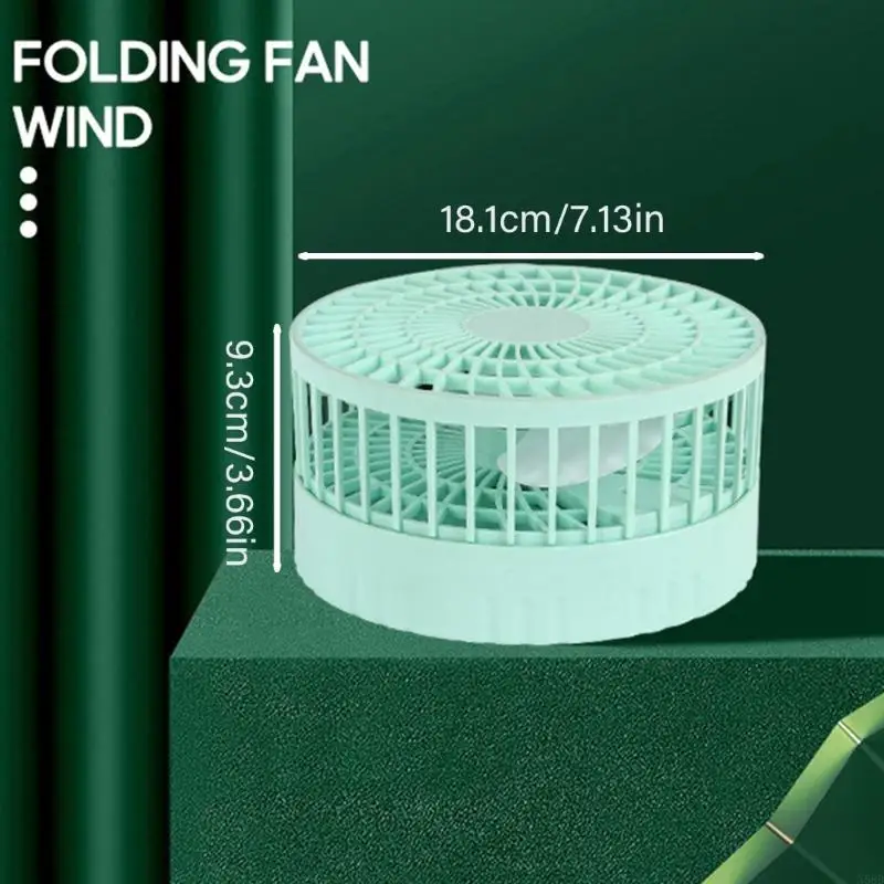 قابلة للطي قابلة للطي مروحة USB USB قابلة لإعادة شحنها 2400mAh بطارية محمولة N58D