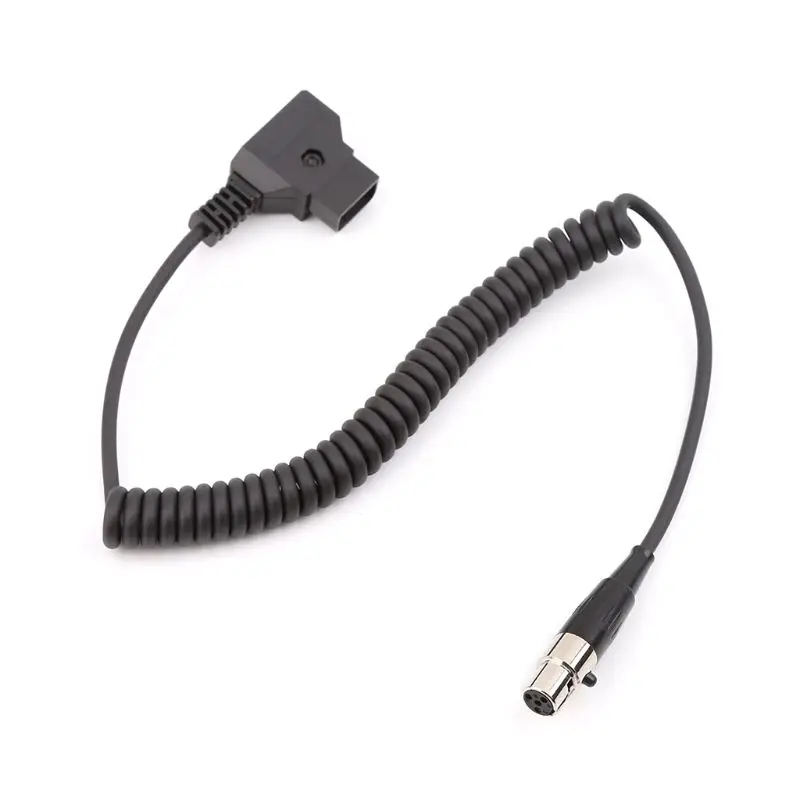 For Monitor Power Line D-Tap To Mini XLR 4-pin Plug For Cameras Monitors 12V DTAP male to Mini XLR female power cable