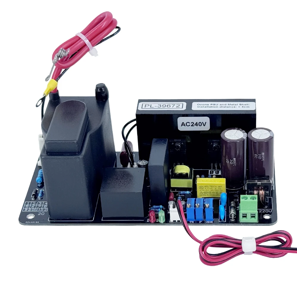 

CE FCC ROHS 80 Вт 100 Вт 10 г озоновый блок питания озоновый генератор высоковольтные детали питания регулируемые для озоновой трубки 7G 10G