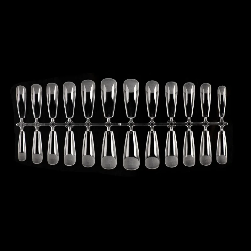 600Pcs Soft Gelly Nails Tips Extension System Long Coffin Fake Nail Sculpted American Gel X Capsule False Nails Press On