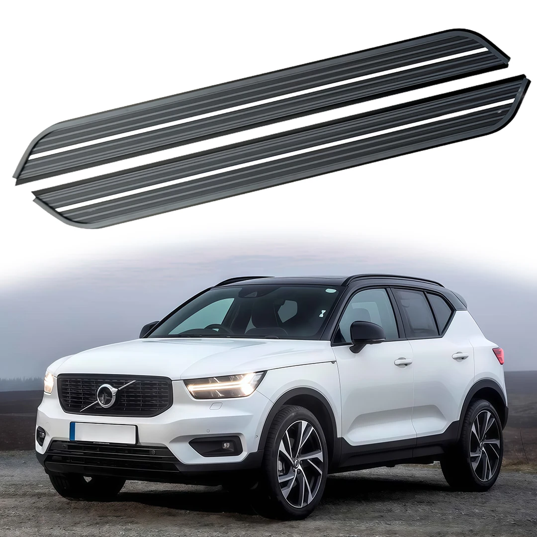 

2 шт. алюминий подходит для Volvo XC40 2018-2023 2024 2025 фиксированная дверь, боковая ступенька педали, подножка Nerf Bar