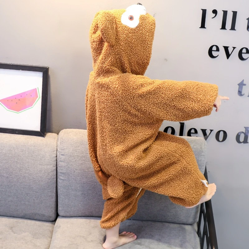 للجنسين الطفل الدب نيسيي - الرمز البريدي مقنعين رومبير لربيع الخريف لطيف الحيوان زي بذلة دافئة ومريحة ارتداءها لعيد الميلاد #3