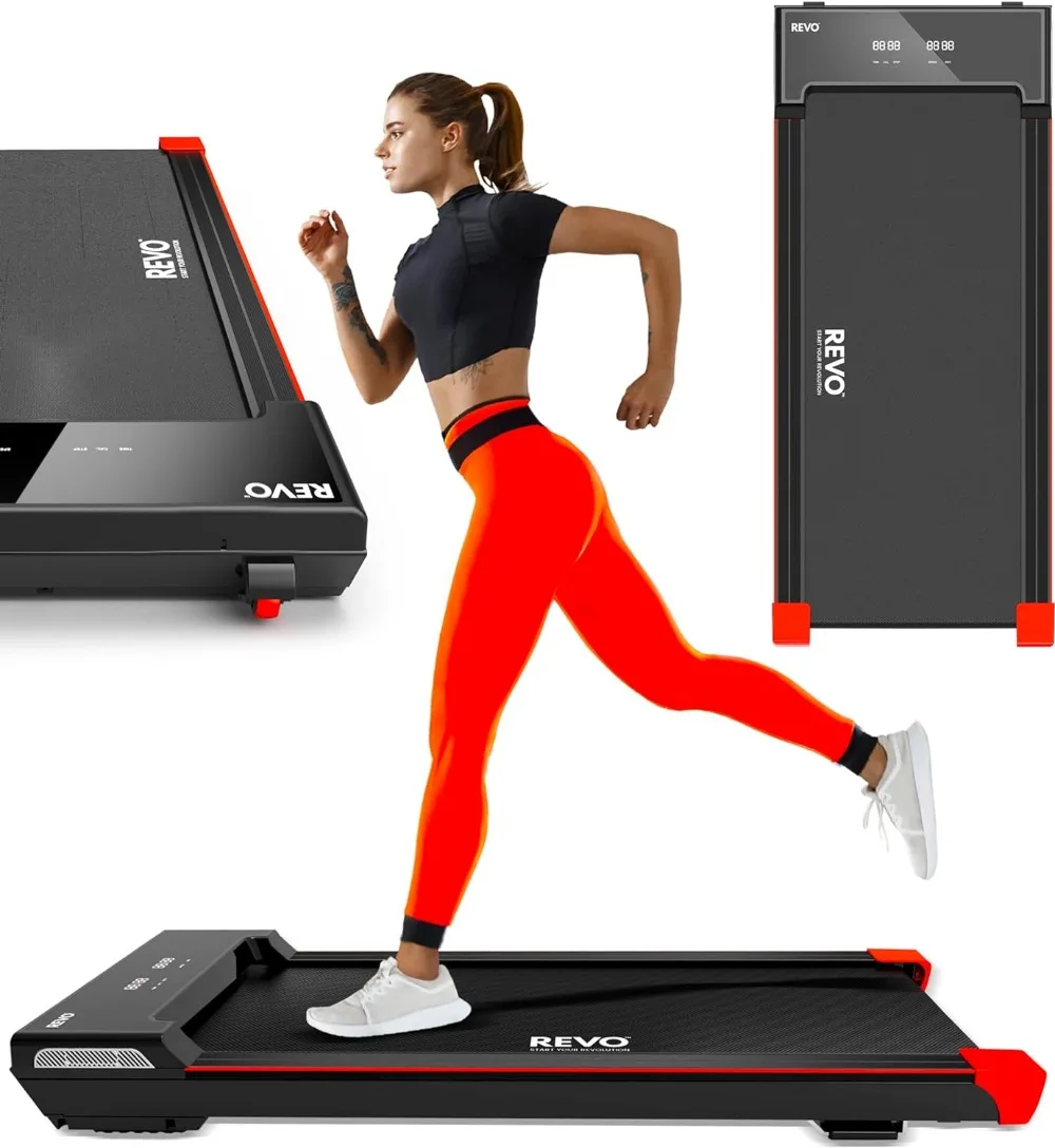 

Walking Pad Treadmill for Home with Remote | Portable Under Desk Treadmills with 0.5-4mph Speed Range | 300lbs Max Weight