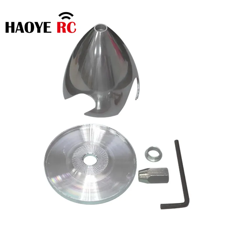 Haoye 1 Set 4 Blades Aluminum Spinner 38-102MM(1.25-4 Inch)Special Drilled For RC Plane With Prop Adapter RC Accessaries