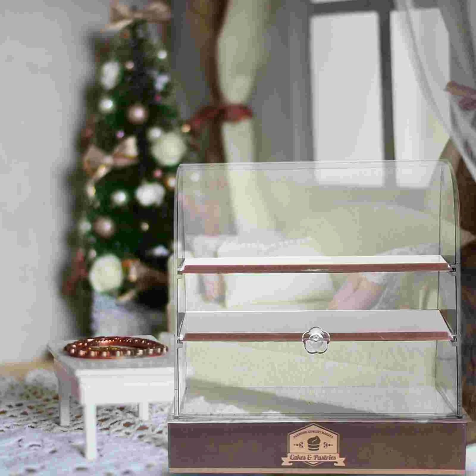 Miniature Cake Cabinet Playset Accessories Dollhouse Accessory Kitchen Scenes Decor Child