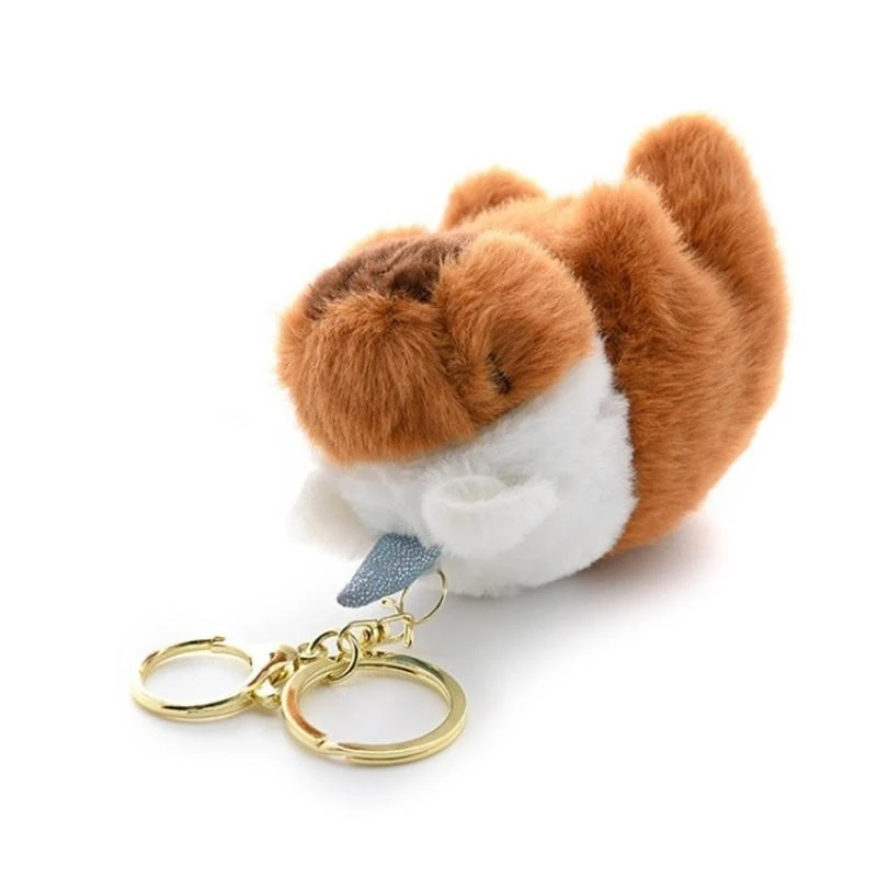 Y4QA Plush Capybara Doll Chain Ornaments Cartoon Hungingsペンダントバックパックペンダントドルキーリングチャームドール
